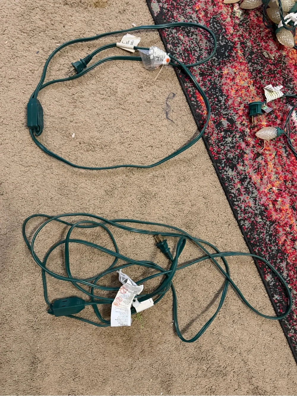 Bundle of 9 Christmas Light Strands (Approx. 20’-25’ each)
